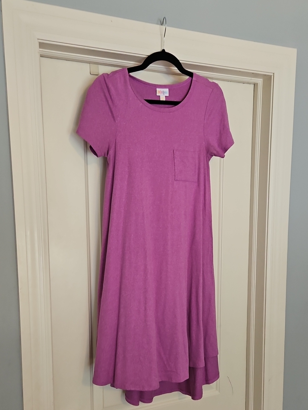 LuLaRoe Mauve Pink Midi Pocket Dress